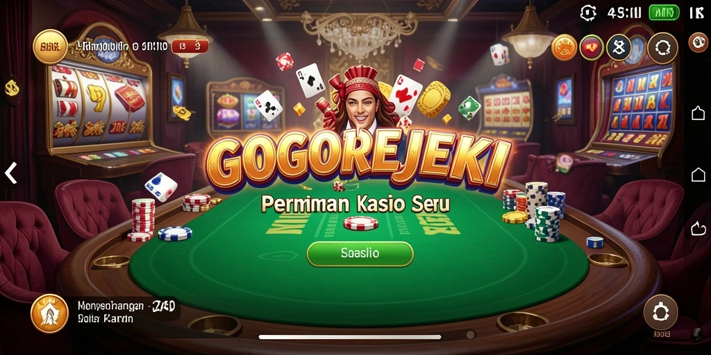 Tampilan gameplay menarik GOGOREJEKI dengan berbagai pilihan permainan Kasino.