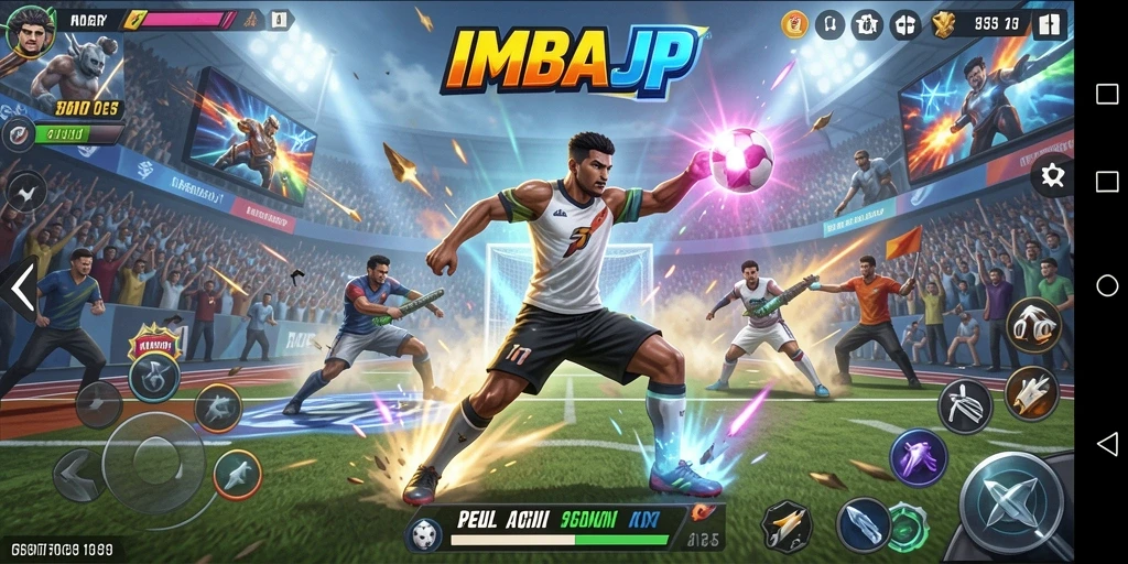 Gameplay seru dari IMBAJP yang menampilkan aksi olahraga luar biasa.