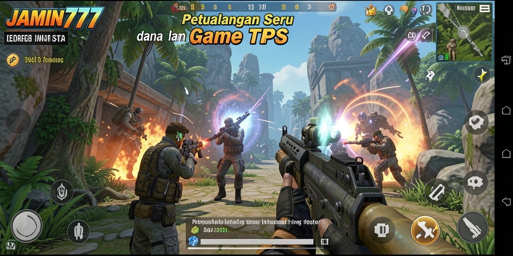 Tampilan dinamis gameplay seru di JAMIN777 yang menegangkan.