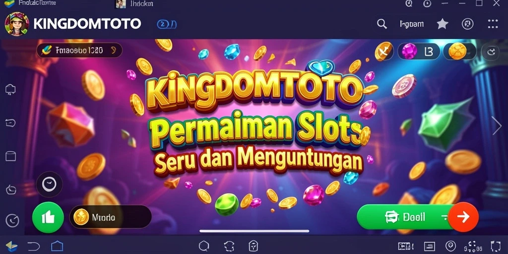 Gameplay SLOT KINGDOMTOTO yang penuh warna dan menarik.