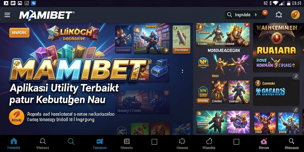 Screenshot MAMIBET menampilkan dashboard pengelolaan Utility yang intuitif.