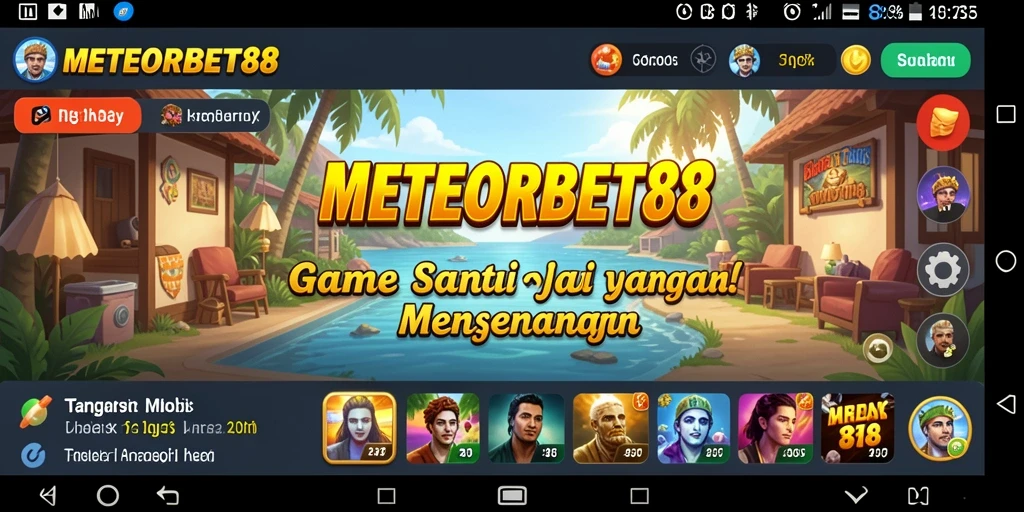 Tampilan gameplay menarik dari METEORBET88 yang menggugah selera.