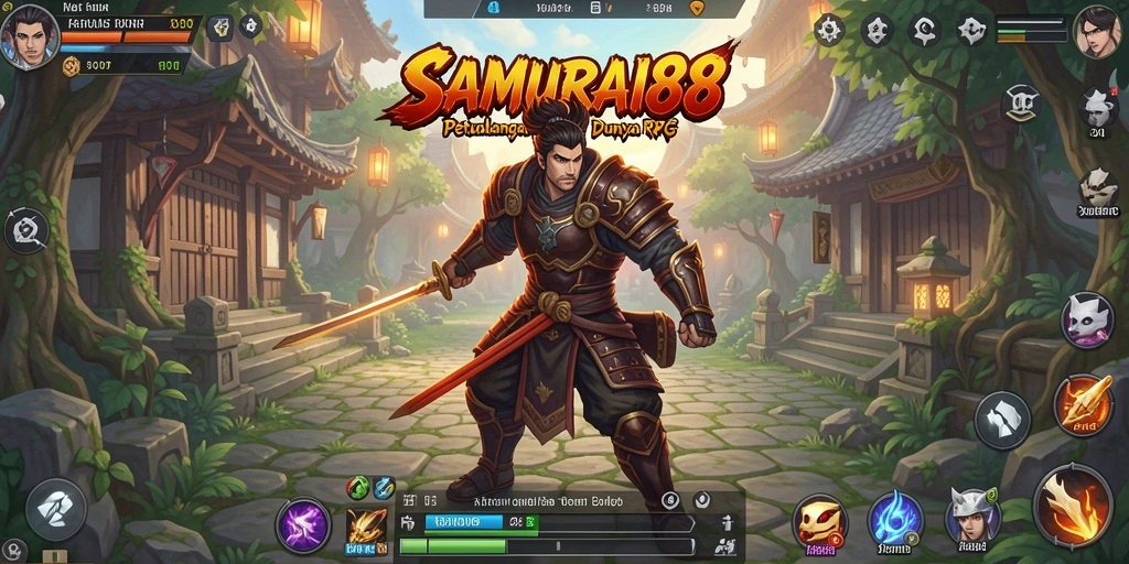 Tampilan menakjubkan dari gameplay RPG SAMURAI88