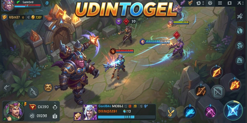 Tampilan gameplay menarik dan strategi dalam UDINTOGEL.