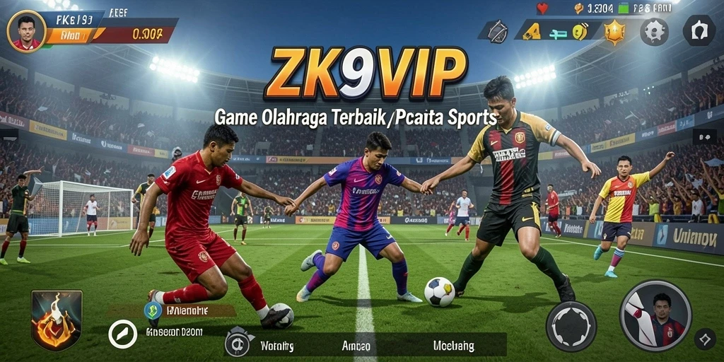 Tampilan menarik gameplay <strong>ZK9VIP</strong> dengan aksi olahraga mendebarkan.